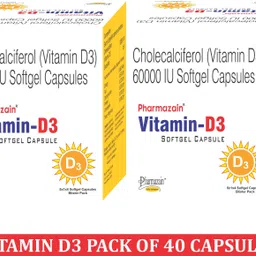 pharmazain life sciences Vitamin D3 Softgel Capsule for Bone Joint Mental Health & Heart for Men & Women-picture-20