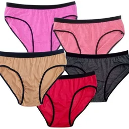silvora Pack of 5 Women Hipster Multicolor Panty-picture-26