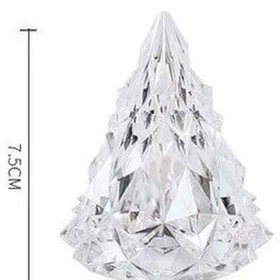 satyam kraft 4 Pcs Acrylic Crystal Modak Design Led Tea Light Candle image 3