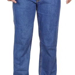 Men Regular Mid Rise Blue Jeans-image-50