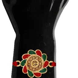 stefan Thread RACJ100123 Gold Finish Rakhi Set image 2