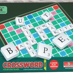 toymate Mini Crossword Scrabble Board Game Word, Letters Game for All Ages, 2 Player Educational Board Games-picture-10