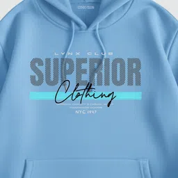 lynx club Men Full Sleeve Printed Hooded Sweatshirt image 3