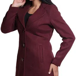 comfy sparrow WOOL BLEND Coat For Women image 2