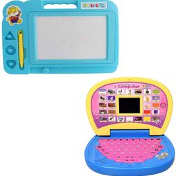 kmc kidoz Educational Computer & Magic Slate Combo Set, LED Screen Laptop and Magnetic Slate Combo for Kids-picture-16