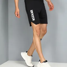 kizaar Solid Men Black Regular Shorts, Cycling Shorts, Running Shorts, Night Shorts, Boxer Shorts, Gym Shorts image 5