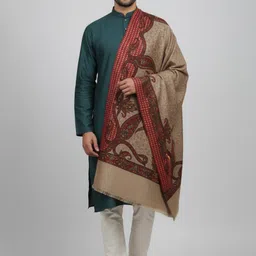 KAVIM Wool Printed Men Shawl image 3