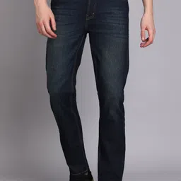 numero uno Men Slim Mid Rise Blue Jeans image 1