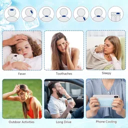 trk impex Fever Cooling Gel Sheets Comfortable And Healthy The Skin Fast Cooling 10StripsFace Shaping Mask image 4