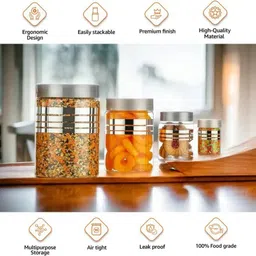 innovate hub Set of 16 Airtight Food Storage Jar & Containers Set Storage Box image 4