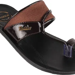 PODDAR Stylish Brown PU Flip Lightweight Comfortable Flipkart Trending Slipper Men Slippers image 3