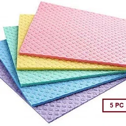 pitradev Highly Absorbent Cellulose and Cotton Sponge Cloth for Kitchen and Home Cleaning Wet and Dry Sponge Cleaning Cloth-picture-19