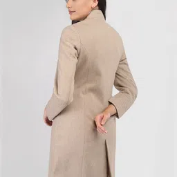 roadster Polyester Solid Coat For Women image 3