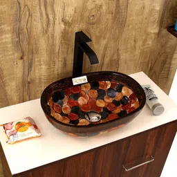 actino 12 x 16 Capsule shape. AC. 08 ( 12 x 16 table top wash basin) Table Top Basin image 3
