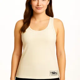 shyam hosiery Women Beige Tank Top/Vest-picture-38