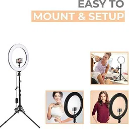 VUJYIONCS 10"Inch Led Ring Light with Tripod Stand For Tiktok Ring Flash image 3