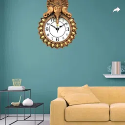 mauli Analog 33 cm X 24 cm Wall Clock image 3