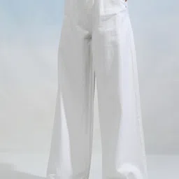 tokyo talkies Women Boot-Leg Mid Rise White Jeans image 4