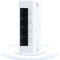 WiredCom PoE Extender 4 Port, IEEE 802.3 af/at PoE Repeater Lan Adapter-picture-33
