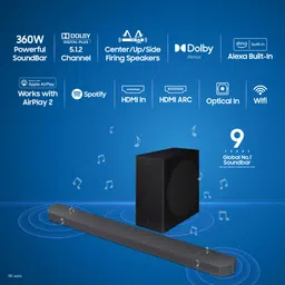 SAMSUNG HW-Q800C/XL Wireless Dolby Atmos Wi-fi, Q-Built-in Alexa 360 W Bluetooth Soundbar image 3