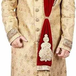 best smart choice Art Silk Self Design Maroon Men Dupatta image 2