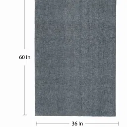 Charcoal & Black Abstract Wool 3 x 5 Feet Hand Tufted Carpet by Kaleen India image 3