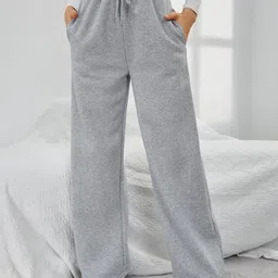 irondye Women Solid Grey Track Pants image 4
