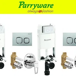 parryware Half Frame Concealed Cistern, with divater body upper espiron set of 2 pic 369 Dual Flush Tank-picture-20