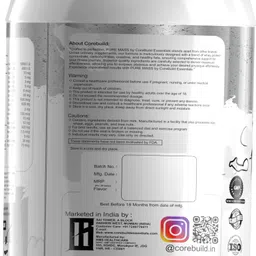 corebuild essentials CoreBuild Pure Mass Gainer Supplement Powder | High-Calorie Muscle Builder Weight Gainers/Mass Gainers image 4