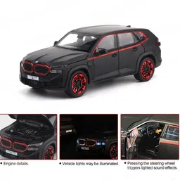 sarjudas enterprise 1:24 B-M-W The XM Diecast Metal Pull Back Car with 6 Openable Doors with Sound image 2
