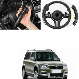 prtek Hand Stiched Steering Cover For Skoda Yeti image 3