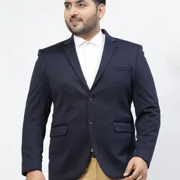 pluss Men Solid Single Breasted Casual Blazer-picture-13