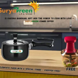 surya green 3LCooker_FREE_Chopper 3 L Induction Bottom Pressure Cooker-picture-20