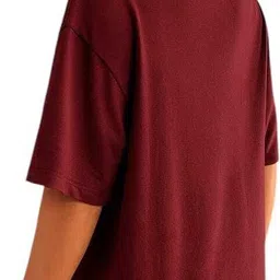 hivewear Women Printed Round Neck Cotton Blend Brown T-Shirt image 2