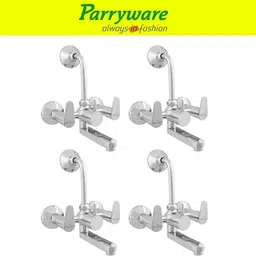parryware Uno Wall Mixer 2 in 1 with Overhead Shower Provision set of 4 pic 150 Wall Mixer with Overhead Shower Provision Wall Mixer Faucet-picture-15