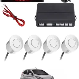 msnp White Waterproof Parking Sesnor With Led Display For Vehicle-93 Universal White 4pcs Reverse Parking Safety Sensor For Car-93 Parking Sensor-picture-24