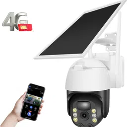 OSQD Smart 4G Solar Camera | SIM Card Slot | PTZ 360° | Weatherproof Design Security Camera-image-0