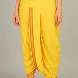 Shyam handloom Art Silk Ready to Wear Dhoti for Women Solid Women Dhoti-picture-16