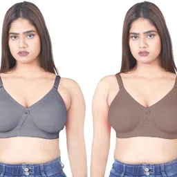 intimawar Pack of 2 Women Full Coverage Non Padded Bra-picture-29