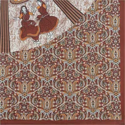 kaany fab Cotton Single Flat 144 TC Jaipuri Prints Bedsheet image 2