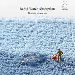 roseate Microfiber Bathroom Mat image 5