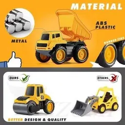 my baby love Team Car Unbreakable Engineering Automobile Construction Car Machine Toys Set image 1