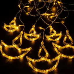 mansaa Diya Yellow Colour Direct Plug-in LED String Light image 1