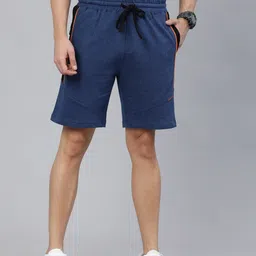 the indian garage co. Solid Men Blue Casual Shorts image 2