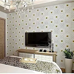 prixzon Vinyl Abstract Gold Wallpaper image 5