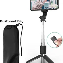 BUFONA Mobile Selfie Stick Stand R1 Extendable Holder and Removable Remote Control+Bag Tripod, Tripod Kit, Monopod-image-47
