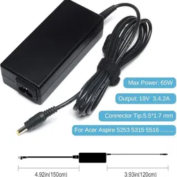 Heontech 19V 3.42A For Ace-r Aspire E1-410 E1-410G E1-421 E1-422 E1-430 E1-431 E1-470P 65 W Adapter image 2