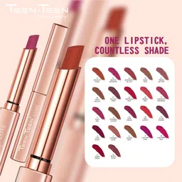 teen teen Luxe Matte Lipstick, Long Lasting, Non Transfer, Velvety Matte Finish,Upto 12Hrs image 5