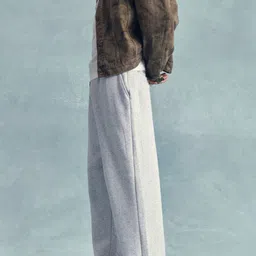 irondye Men Loose Fit Grey Cotton Blend Trousers-picture-20