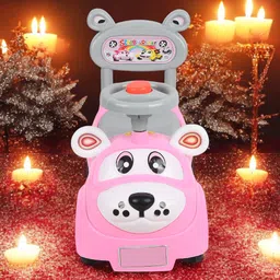 varaa g KIDS SCOOTER, MUSIC & LIGHT, STORAGE UNDER SEAT FOR ONLY 1 TO 2 YEAR KIDS Rideons & Wagons Non Battery Operated Ride On image 3